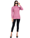 Moda Elementi Knitted sweaters pullover styles Pink