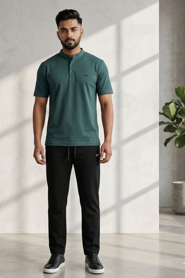 Mens Forest Green Summer Track Set