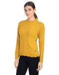 Moda Elementi Knitted sweaters pullover styles Yellow