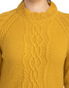 Moda Elementi Knitted sweaters pullover styles Yellow