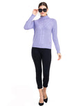 Moda Elementi Knitted sweaters pullover styles Mouve