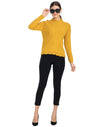 Moda Elementi Knitted sweaters pullover styles Yellow
