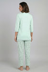 Minty Calm Comfort Night Suit Set