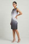Silver Mist Ombre Layered Shift Dress