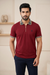 Mens Half Zip Polo T-Shirt