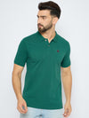 Men's Classic Galapagos Green Color Polo T-Shirt