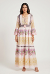 Blush Floral Tiered Maxi Dress