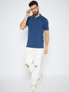 Men's Classic Teal Color Polo T-Shirt
