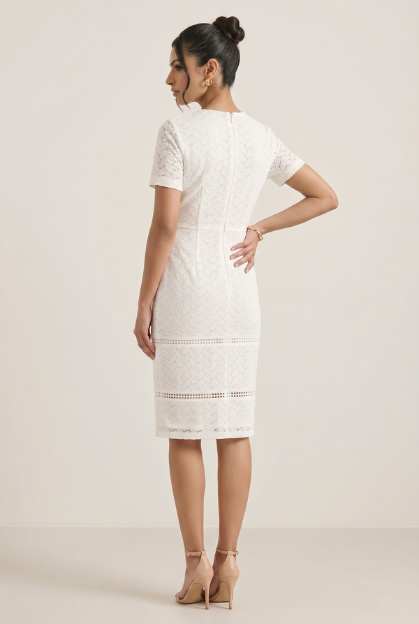 Elegance White Lace Dress
