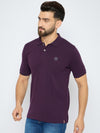 Men's Classic Plum Perfect Color Polo T-Shirt