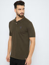 Men's Classic Dark Olive Polo T-Shirt