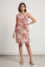 Blush Blossom Layered Shift Dress
