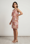 Blush Blossom Layered Shift Dress