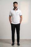 Mens Half Zip Polo T-Shirt