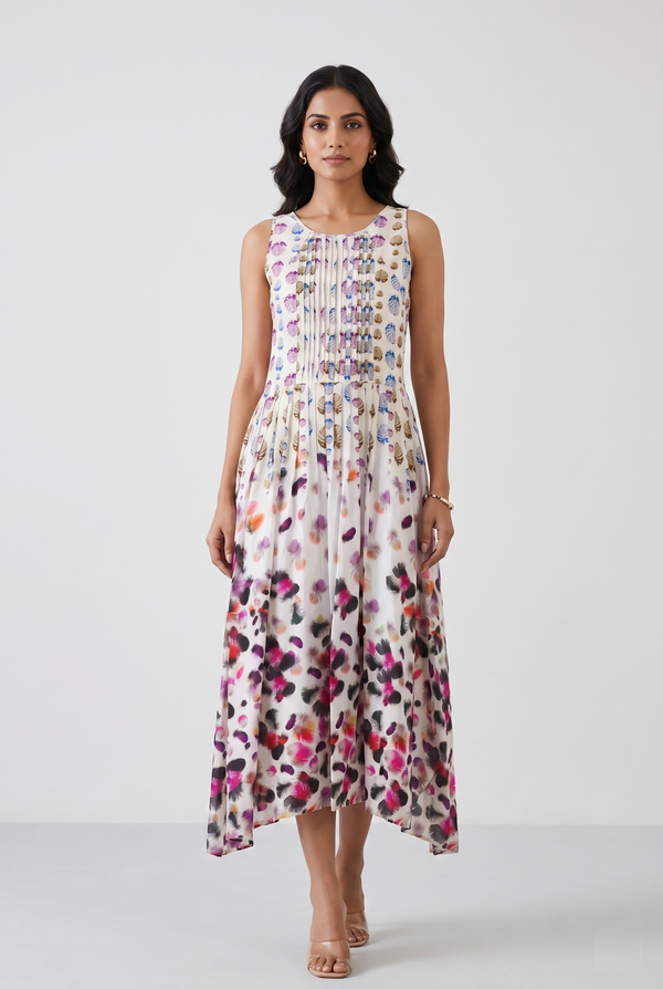 Blossom Breeze Printed Maxi Dress