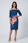 Navy Blossom Elegance Dress
