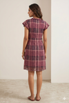 Women's Checked Layered Ruffle Dress