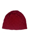 Moda Elementi Men & Women Cable Knit Beanie - Maroon