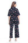 Women's Black Floral Printed Co-Ord Set