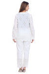 Moda Elementi Cotton Chikankari Kurta Set - White