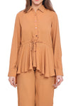 Moda Elementi Women’s Camel Cord Set