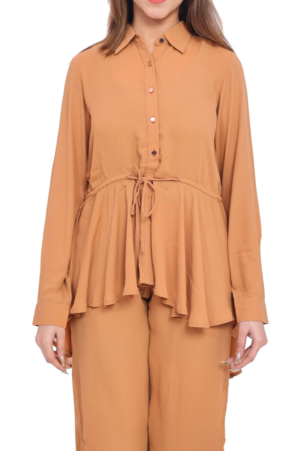 Moda Elementi Women’s Camel Cord Set