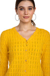 Moda Elementi Women's Shimmering Gold Sweater