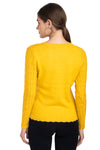 Moda Elementi Women's Shimmering Gold Sweater