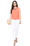 Solid Neon Sleeveless Casual Top - MODA ELEMENTI
