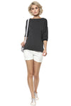 Laser Strip Duster Casual Top - MODA ELEMENTI