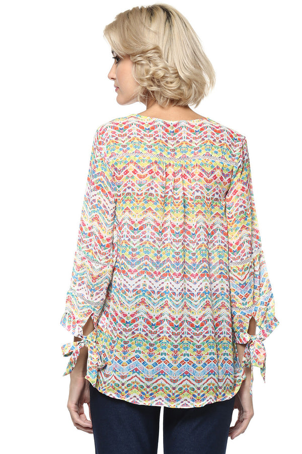 Multi Wave Geometric Tunic - MODA ELEMENTI