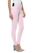 Comfy Match Solid Pink Jeggings - MODA ELEMENTI