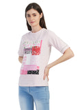Women Cotton Printed Premium T-shirt
