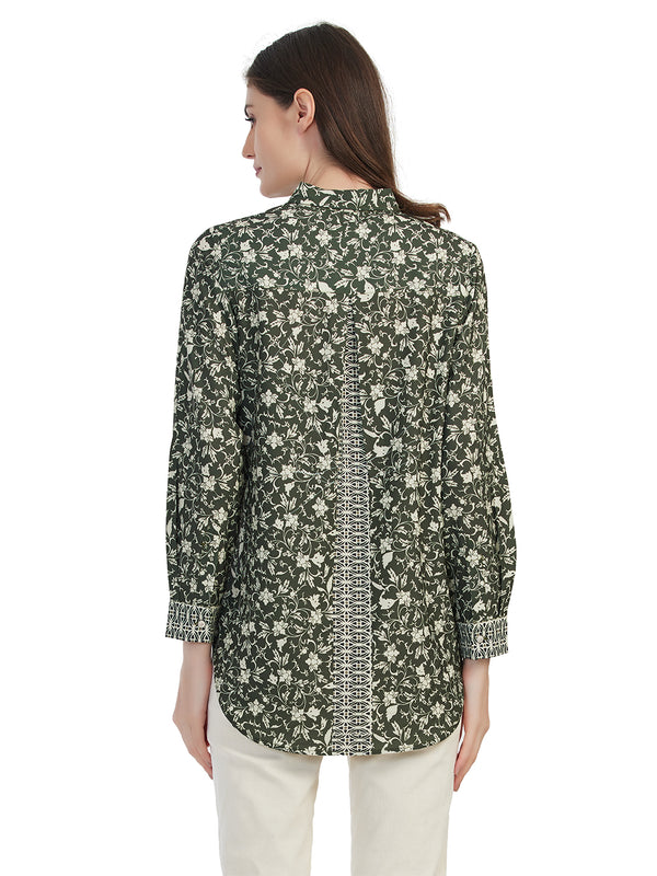 Whole printed Shirt style Top