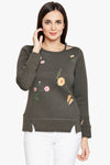 Minimal Night Flora Casual Top(Winter)