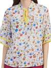 Flower Printed Tie up Top