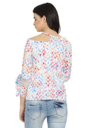 Abstract Printed Self Designed Top