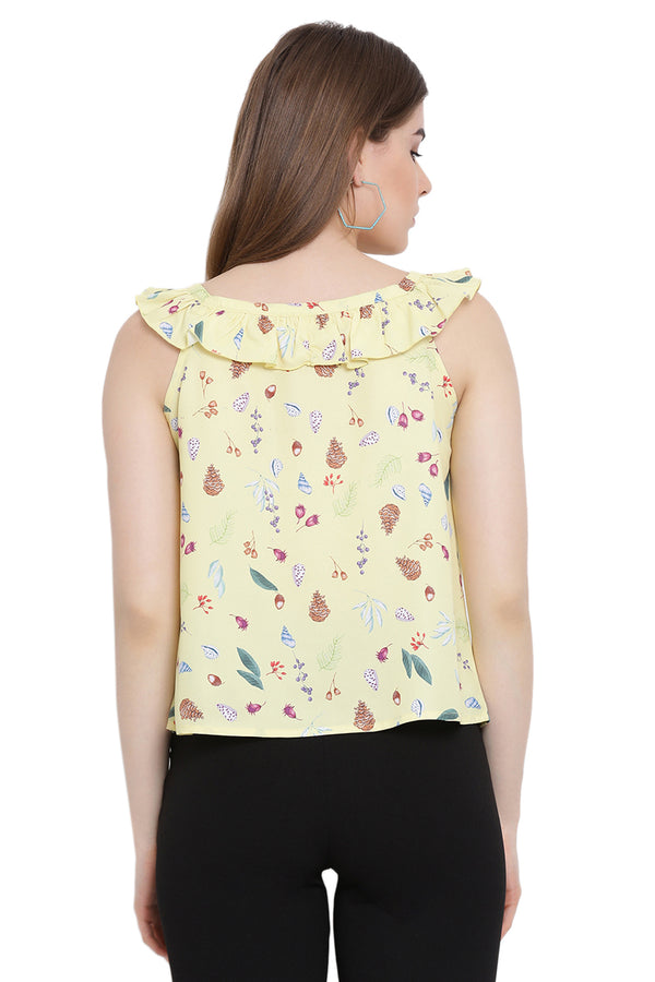 Sleeveless Sun_Flower Top
