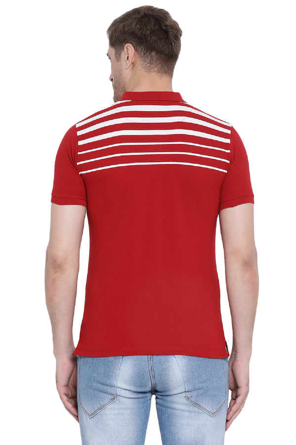 Axmann Panel Stripe Polo T-shirt