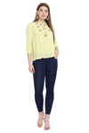 Tassel Embroidered Casual Top