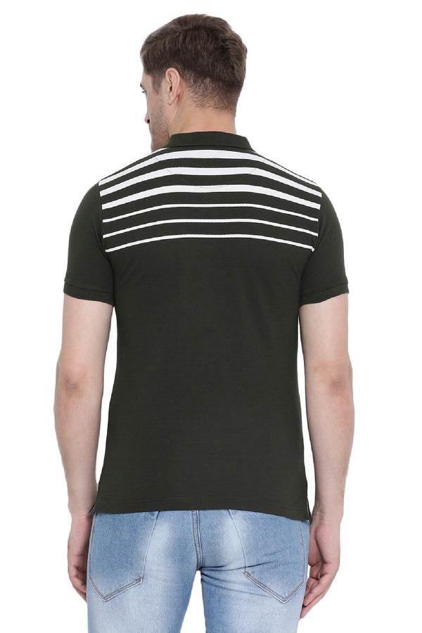 Axmann Panel Stripe Polo T-shirt