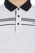 Axmann Solid Striped Polo T-Shirt