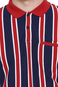 Axmann Vertical Stripe Polo T-Shirt