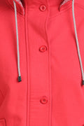 Full Sleeve Front Zipper Buttoned Hooded Sweatshirt - MODA ELEMENTI