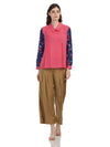 Collared Floral Sleeve shirt style Top