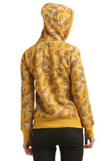 Full Sleeve Printed Zipper Hooded Sweatshirt - MODA ELEMENTI