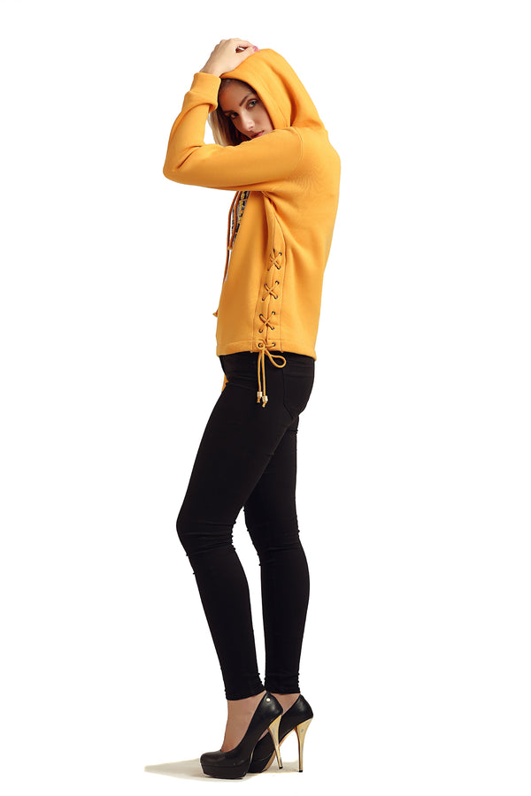 Girl Printed Full Sleeve Hooded Sweatshirt - MODA ELEMENTI