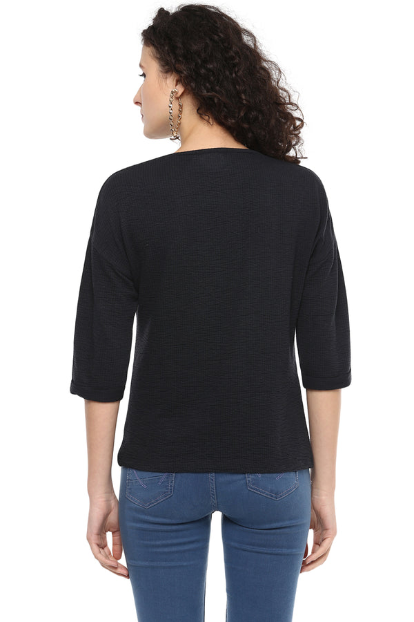 Laser Strip Duster Casual Top - MODA ELEMENTI