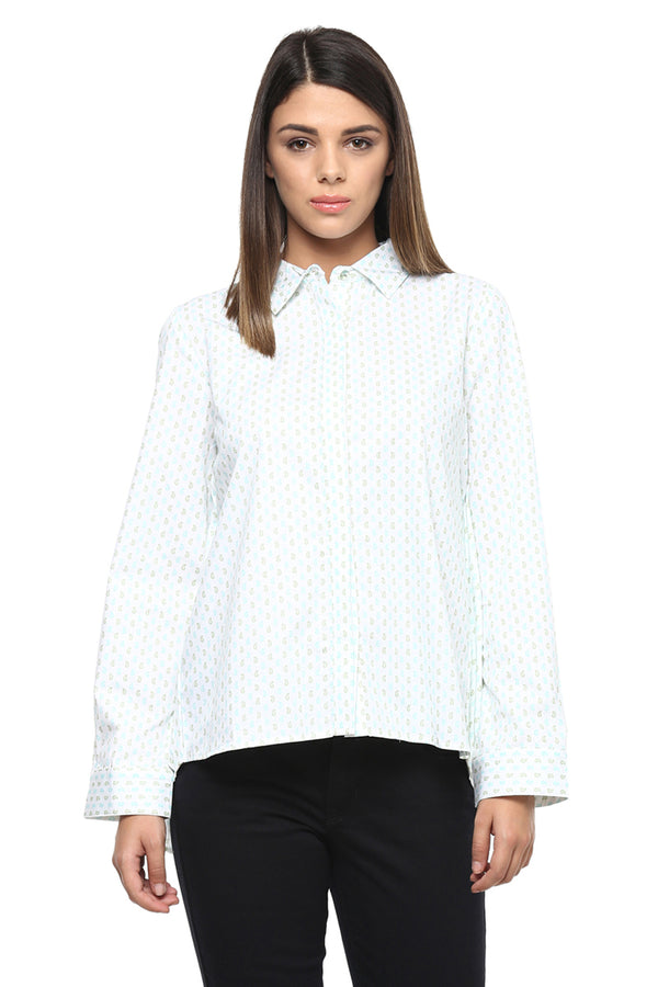 Full Sleeve Self Designed Casual Shirt - MODA ELEMENTI