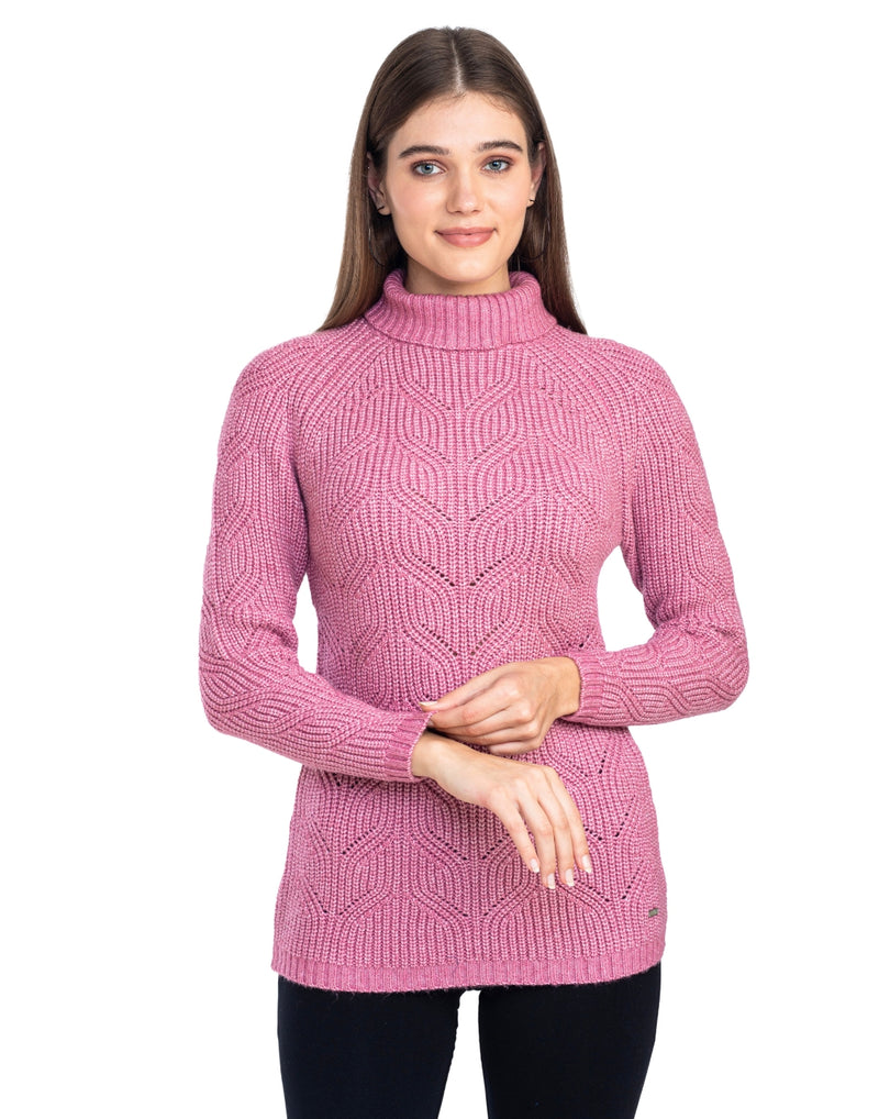 Moda Elementi Knitted sweaters pullover styles Pink